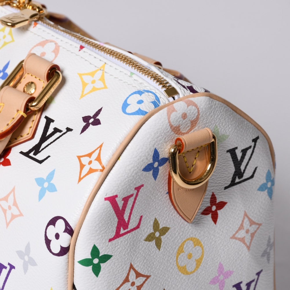 Unused LOUIS VUITTON Speedy TM Takashi Murakami Bandouliere 25 Handbag M13085 Monogram Multicolor Used 4a001219