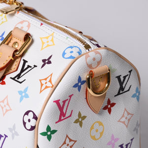 Unused LOUIS VUITTON Speedy TM Takashi Murakami Bandouliere 25 Handbag M13085 Monogram Multicolor Used 4a001219