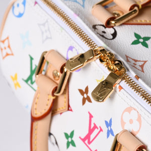 Unused LOUIS VUITTON Speedy TM Takashi Murakami Bandouliere 25 Handbag M13085 Monogram Multicolor Used 4a001219