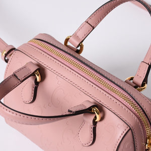 New and unused GUCCI GG Super Mini Boston Bag 290230 Shoulder Bag Messenger Bag Pink Used 4a000857