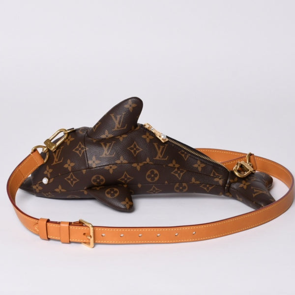 New and unused LOUIS VUITTON DOLPHIN BAG M14963 Monogram Brown Gold hardware Used 4a001227