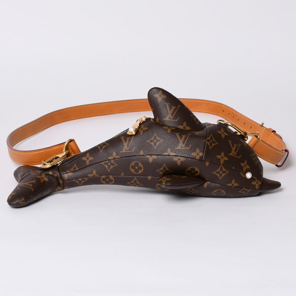 New and unused LOUIS VUITTON DOLPHIN BAG M14963 Monogram Brown Gold hardware Used 4a001227