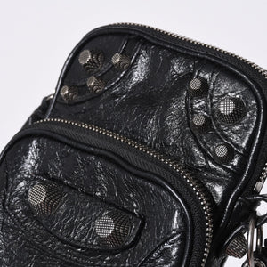 BALENCIAGA Luka Gor shoulder bag men's bag 742015 black silver hardware mint condition used 4a000733