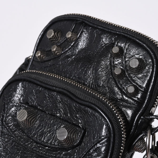 BALENCIAGA Luka Gor shoulder bag men's bag 742015 black silver hardware mint condition used 4a000733