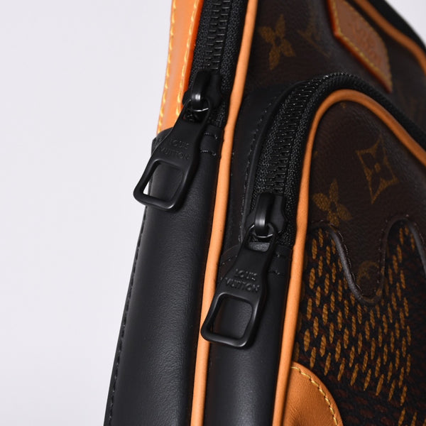 新品同様 LOUIS VUITTON ルイヴィトン NIGO ダミエジャイアント アマゾン スリングバッグ N40379 2020年 ショルダーバッグ ロゴ 中古 4a001015