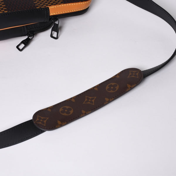 新品同様 LOUIS VUITTON ルイヴィトン NIGO ダミエジャイアント アマゾン スリングバッグ N40379 2020年 ショルダーバッグ ロゴ 中古 4a001015