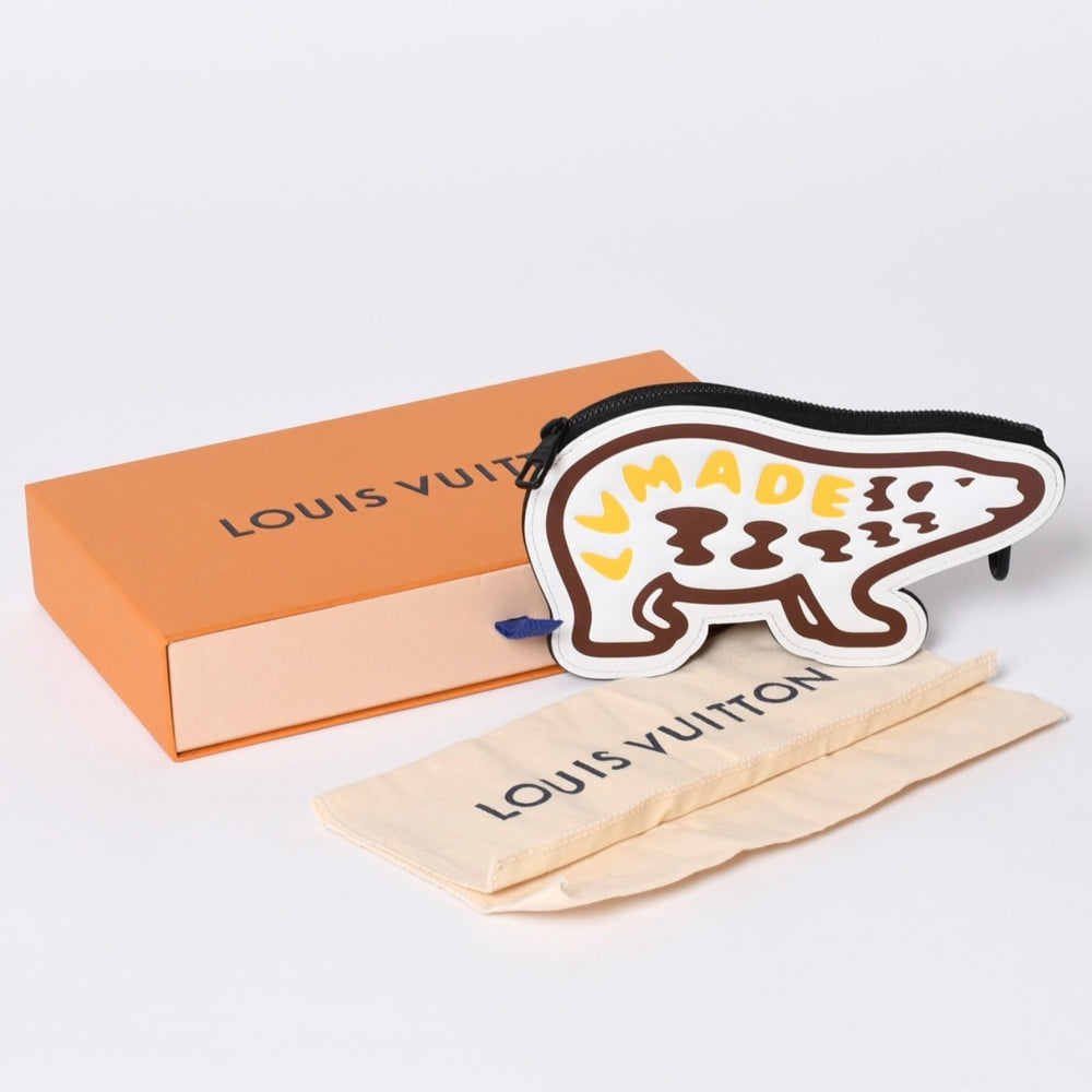 Unused LOUIS VUITTON NIGO Coin Card Holder LV Squared Collection Giant N60387 Used 4a000577