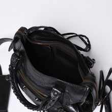 画像をギャラリービューアに読み込む, 極美品 BALENCIAGA バレンシアガ クラシック ミニ シティ 2WAY ショルダーバッグ 300295 ロゴ ブラック ブロンズ金具 中古 4a001226