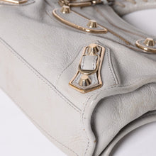 画像をギャラリービューアに読み込む, BALENCIAGA バレンシアガ クラシック ミニ シティ 2WAY ショルダーバッグ 300295 ロゴ グレー シルバー金具 美品 中古 4a001119