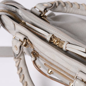 BALENCIAGA バレンシアガ クラシック ミニ シティ 2WAY ショルダーバッグ 300295 ロゴ グレー シルバー金具 美品 中古 4a001119