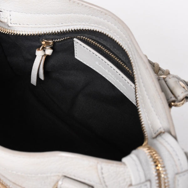 BALENCIAGA バレンシアガ クラシック ミニ シティ 2WAY ショルダーバッグ 300295 ロゴ グレー シルバー金具 美品 中古 4a001119