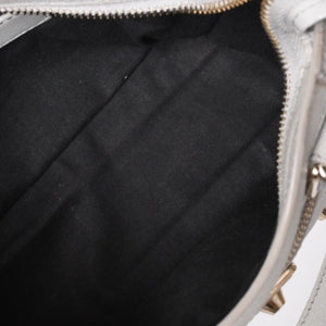 BALENCIAGA バレンシアガ クラシック ミニ シティ 2WAY ショルダーバッグ 300295 ロゴ グレー シルバー金具 美品 中古 4a001119