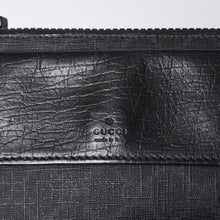 画像をギャラリービューアに読み込む, GUCCI グッチ ウエストバッグ ボディバッグ 161833 GGスプリーム PVC Black ブラック レザー 美品 中古 4a000505
