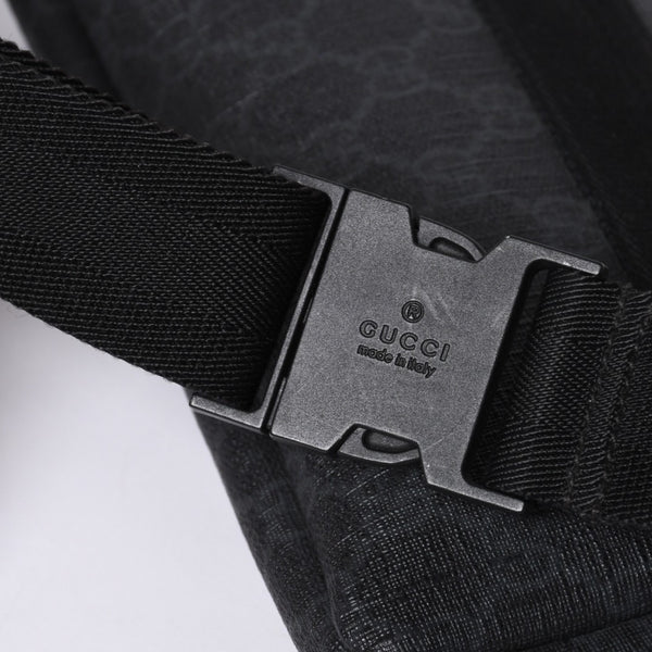 GUCCI グッチ ウエストバッグ ボディバッグ 161833 GGスプリーム PVC Black ブラック レザー 美品 中古 4a000505