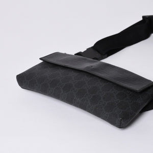 GUCCI グッチ ウエストバッグ ボディバッグ 161833 GGスプリーム PVC Black ブラック レザー 美品 中古 4a000505