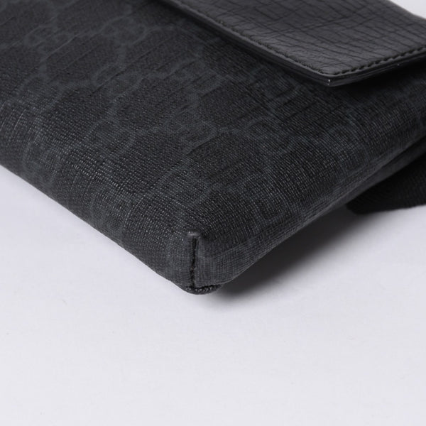 GUCCI グッチ ウエストバッグ ボディバッグ 161833 GGスプリーム PVC Black ブラック レザー 美品 中古 4a000505