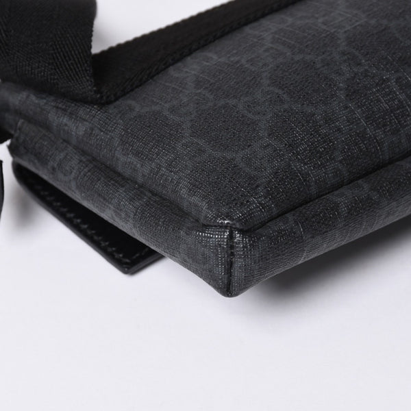 GUCCI グッチ ウエストバッグ ボディバッグ 161833 GGスプリーム PVC Black ブラック レザー 美品 中古 4a000505