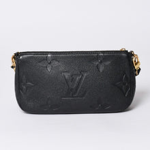 画像をギャラリービューアに読み込む, 極美品 LOUIS VUITTON ルイヴィトン モノグラム アンプラント ミュルティ ポシェット アクセソワール ブラック M80399 現行 ゴールド金具 中古 4a000801