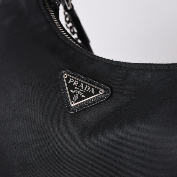 PRADA プラダ Re-Edition リエディション Hand Bag ハンドバッグ ワンショルダーバッグ ブラック ナイロン レザー 美品 中古 4a000734