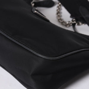 PRADA プラダ Re-Edition リエディション Hand Bag ハンドバッグ ワンショルダーバッグ ブラック ナイロン レザー 美品 中古 4a000734
