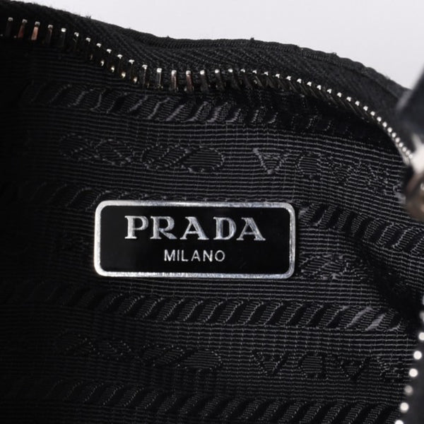 PRADA プラダ Re-Edition リエディション Hand Bag ハンドバッグ ワンショルダーバッグ ブラック ナイロン レザー 美品 中古 4a000734