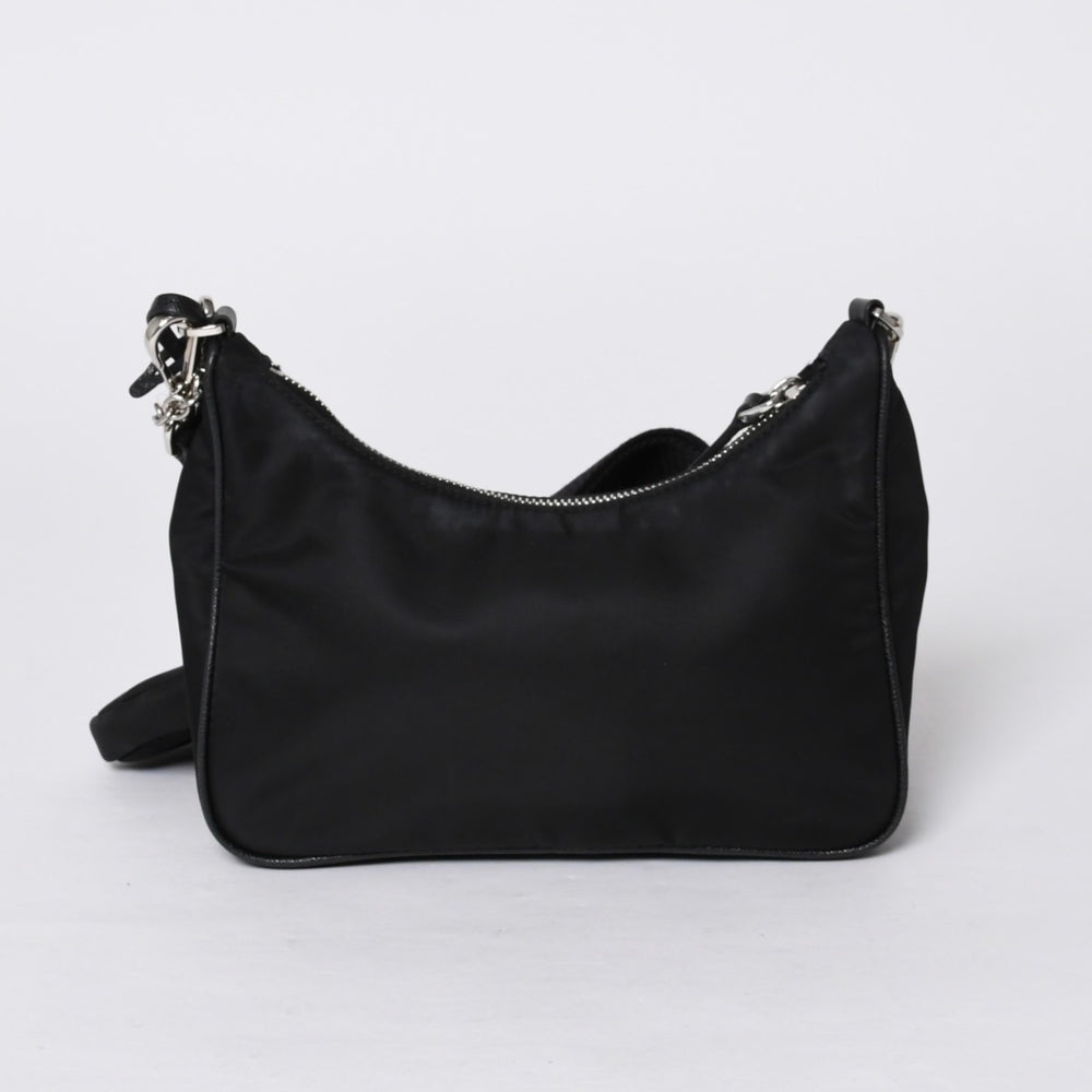 PRADA プラダ Re-Edition リエディション Hand Bag ハンドバッグ ワンショルダーバッグ ブラック ナイロン レザー 美品 中古 4a000734