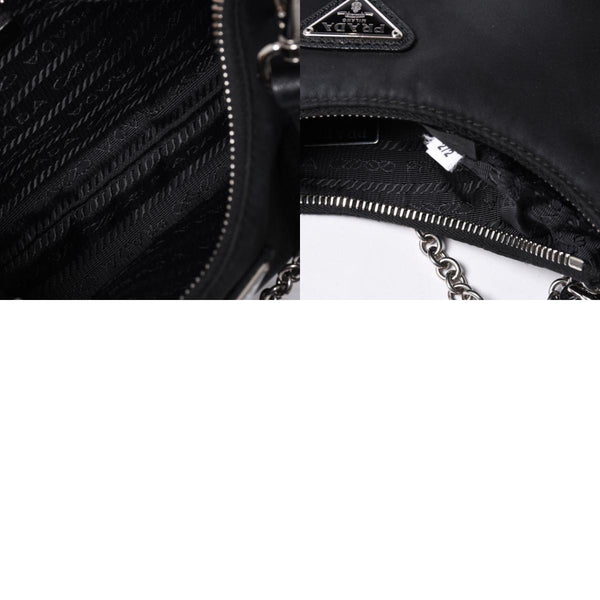 PRADA プラダ Re-Edition リエディション Hand Bag ハンドバッグ ワンショルダーバッグ ブラック ナイロン レザー 美品 中古 4a000734