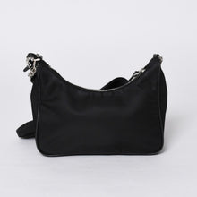 画像をギャラリービューアに読み込む, PRADA プラダ Re-Edition リエディション Hand Bag ハンドバッグ ワンショルダーバッグ ブラック ナイロン レザー 美品 中古 4a000734