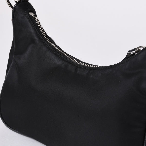 PRADA プラダ Re-Edition リエディション Hand Bag ハンドバッグ ワンショルダーバッグ ブラック ナイロン レザー 美品 中古 4a000734