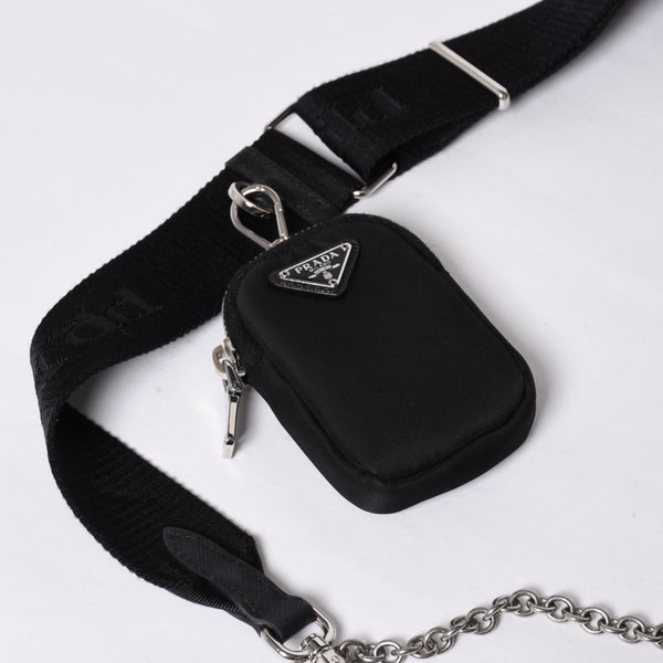 PRADA プラダ Re-Edition リエディション Hand Bag ハンドバッグ ワンショルダーバッグ ブラック ナイロン レザー 美品 中古 4a000734