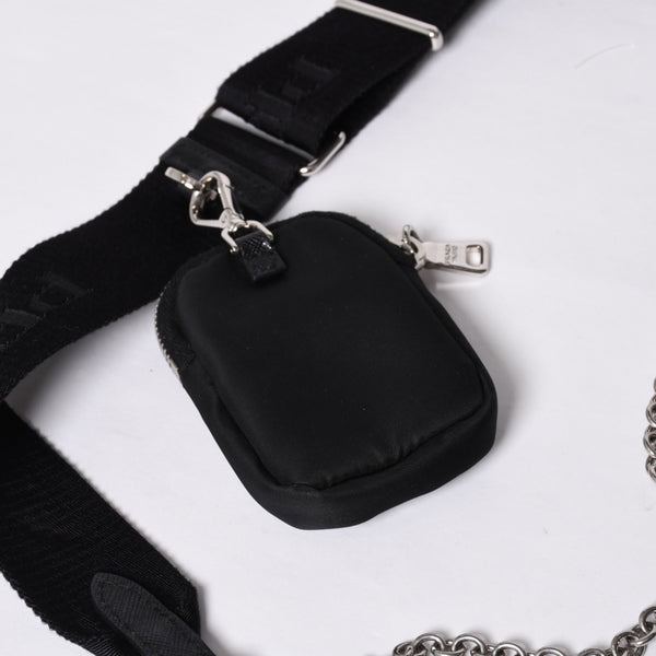 PRADA プラダ Re-Edition リエディション Hand Bag ハンドバッグ ワンショルダーバッグ ブラック ナイロン レザー 美品 中古 4a000734