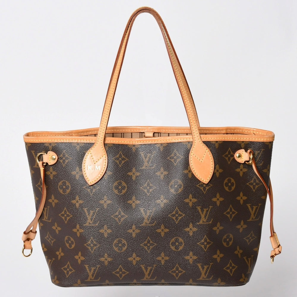 LOUIS VUITTON ルイヴィトン トートバッグ ネヴァーフルPM モノグラム M46979 ブラウン モノグラムキャンバス レザー 中古 4a000824