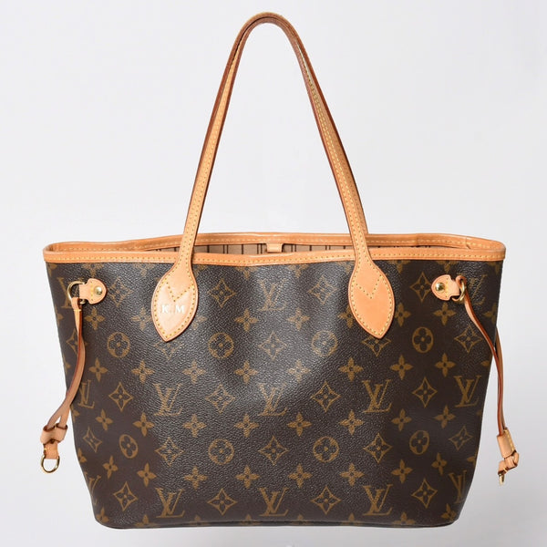 LOUIS VUITTON ルイヴィトン トートバッグ ネヴァーフルPM モノグラム M46979 ブラウン モノグラムキャンバス レザー 中古 4a000824