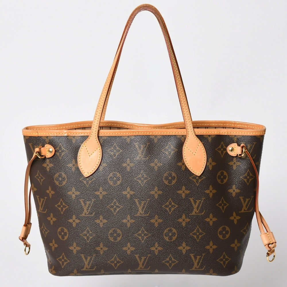 LOUIS VUITTON ルイヴィトン トートバッグ ネヴァーフルPM モノグラム M46979 ブラウン モノグラムキャンバス レザー 中古 4a000824