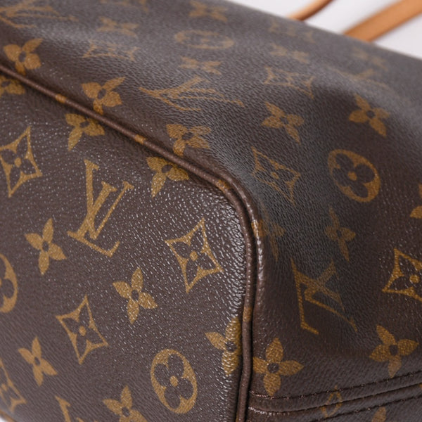 LOUIS VUITTON ルイヴィトン トートバッグ ネヴァーフルPM モノグラム M46979 ブラウン モノグラムキャンバス レザー 中古 4a000824