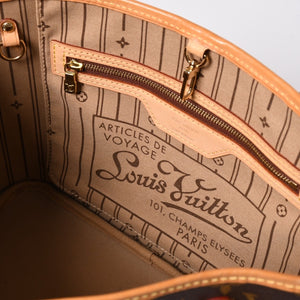 LOUIS VUITTON ルイヴィトン トートバッグ ネヴァーフルPM モノグラム M46979 ブラウン モノグラムキャンバス レザー 中古 4a000824