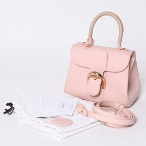 Delvaux Brilliant Brillon Hand Bag Pink Calfskin Good Condition Used 4a000748