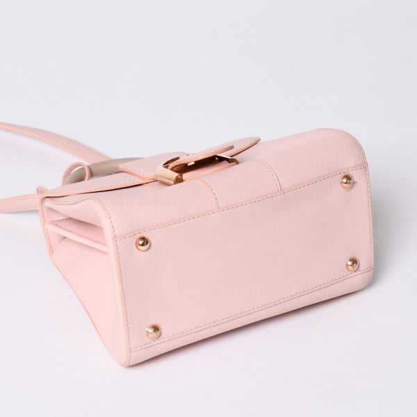 Delvaux Brilliant Brillon Hand Bag Pink Calfskin Good Condition Used 4a000748