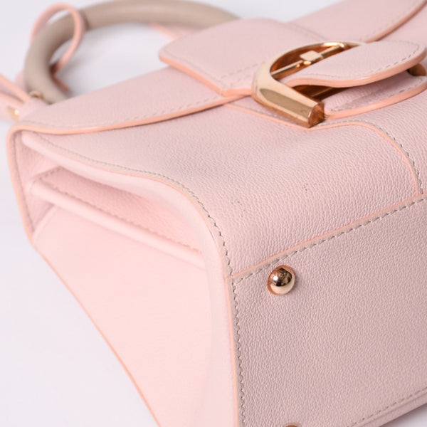 Delvaux Brilliant Brillon Hand Bag Pink Calfskin Good Condition Used 4a000748