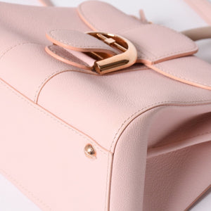 Delvaux Brilliant Brillon Hand Bag Pink Calfskin Good Condition Used 4a000748