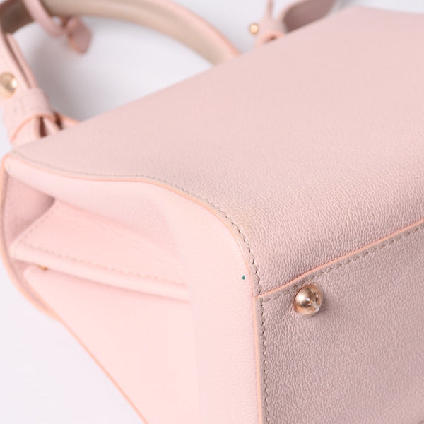 Delvaux Brilliant Brillon Hand Bag Pink Calfskin Good Condition Used 4a000748