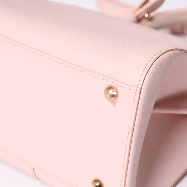Delvaux Brilliant Brillon Hand Bag Pink Calfskin Good Condition Used 4a000748