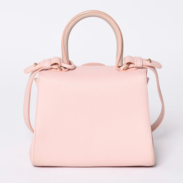 Delvaux Brilliant Brillon Hand Bag Pink Calfskin Good Condition Used 4a000748