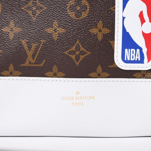 新品同様 LOUISVUITTON ルイヴィトン × NBA エヌビーエー バックパックNV リュック M45581 モノグラム ブラウン ブルー ホワイト 中古 4a001237