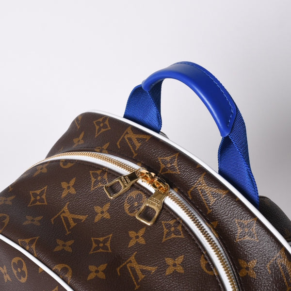 新品同様 LOUISVUITTON ルイヴィトン × NBA エヌビーエー バックパックNV リュック M45581 モノグラム ブラウン ブルー ホワイト 中古 4a001237