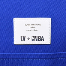 画像をギャラリービューアに読み込む, 新品同様 LOUISVUITTON ルイヴィトン × NBA エヌビーエー バックパックNV リュック M45581 モノグラム ブラウン ブルー ホワイト 中古 4a001237