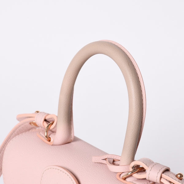 Delvaux Brilliant Brillon Hand Bag Pink Calfskin Good Condition Used 4a000748