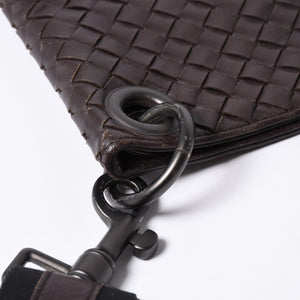 BOTTEGA VENETA ボッテガヴェネタ イントレチャート ショルダーバッグ ブラウン 美品 中古 4a000869