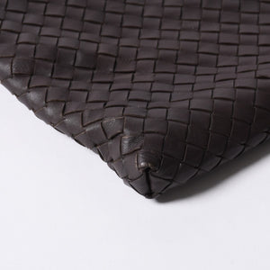 BOTTEGA VENETA ボッテガヴェネタ イントレチャート ショルダーバッグ ブラウン 美品 中古 4a000869