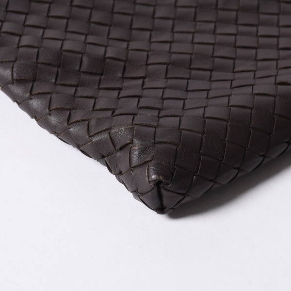 BOTTEGA VENETA ボッテガヴェネタ イントレチャート ショルダーバッグ ブラウン 美品 中古 4a000869